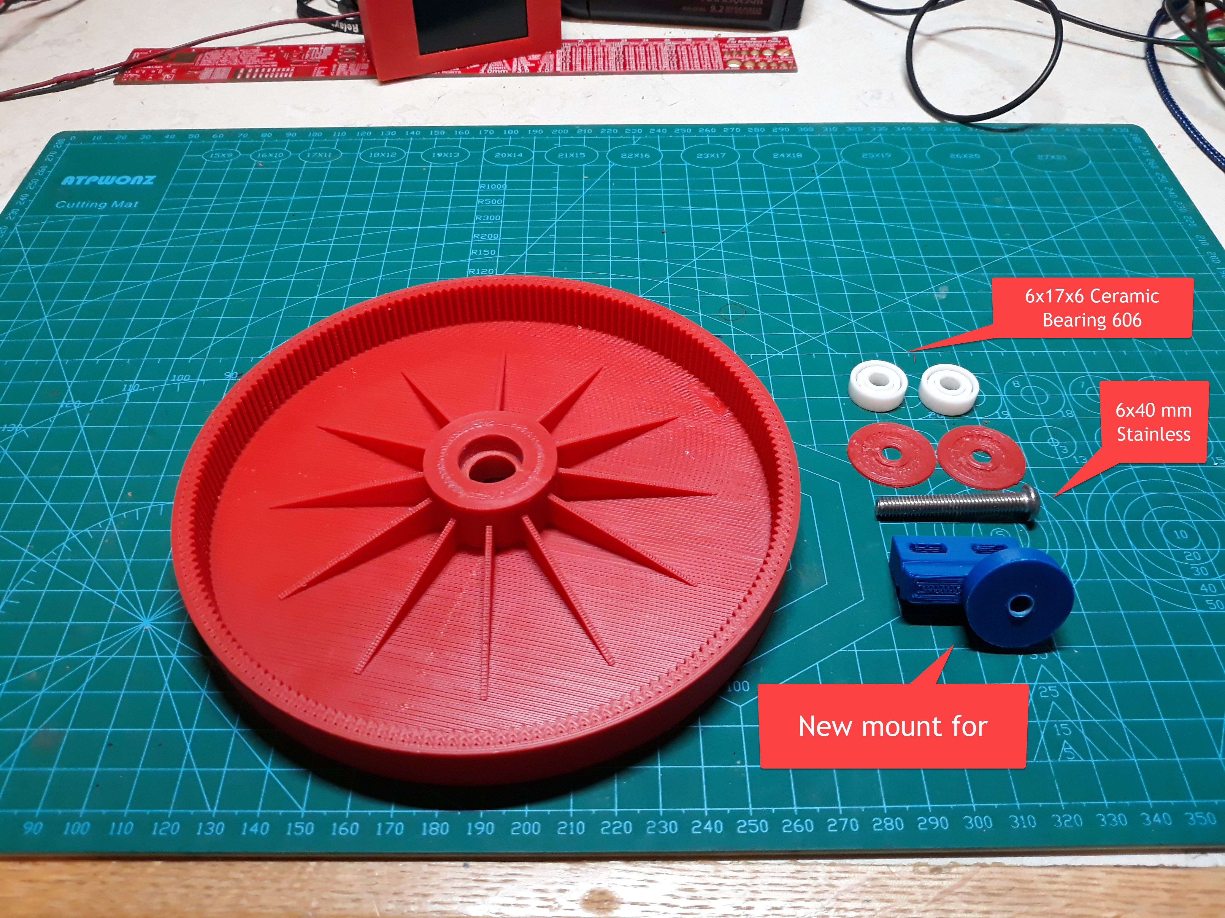 Polaris wheel with ceramic bearings