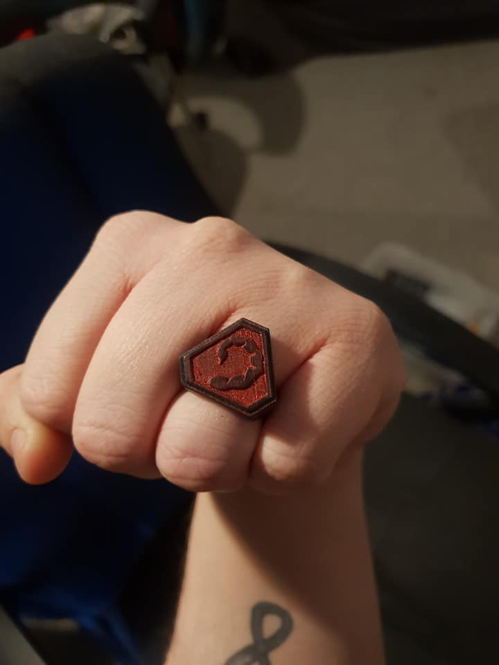 Brotherhood of Nod ring - classic logo(aka the best logo)