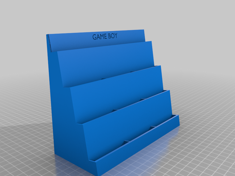 GameBoy Game Cartridge Display Stand