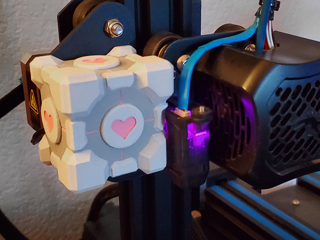 Ender 3 v2 Companion Cube X Motor Cover (CR-Touch Compatible)