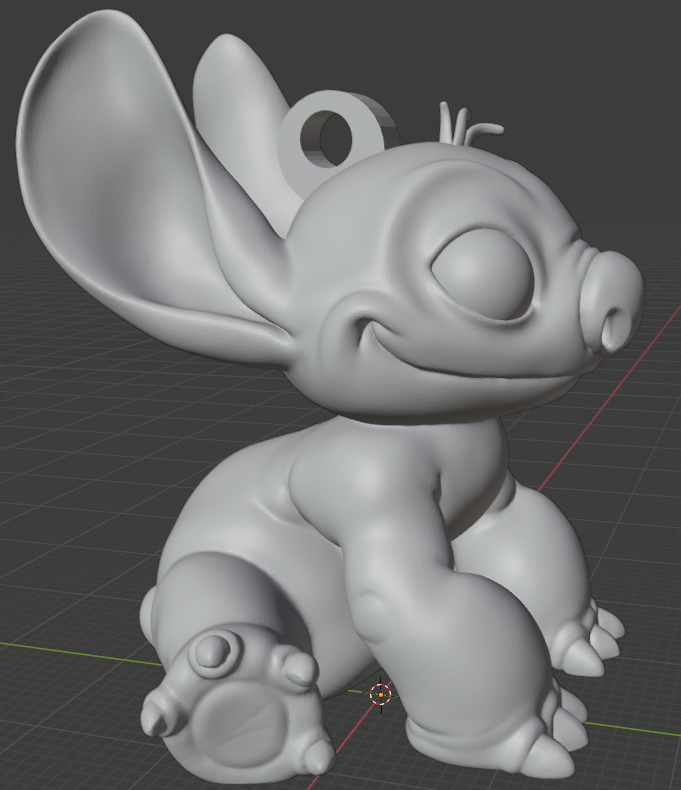 Stitch Keychain (easy to print)