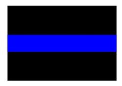 Thin Blue Line Keychain