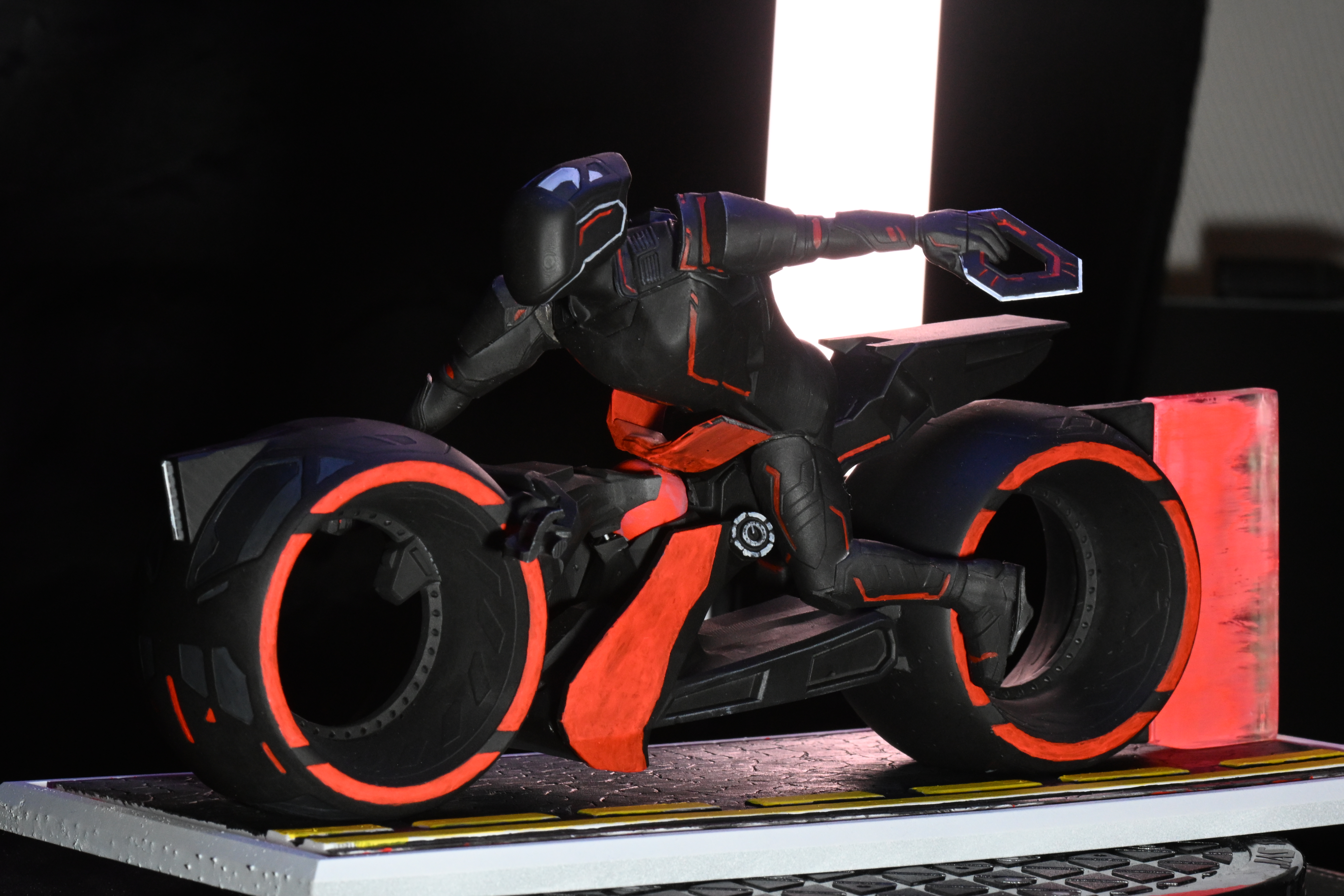 Tron: Ares Lightcycle Figurine | 3D Printable Model Inspired by Jared Leto’s Character