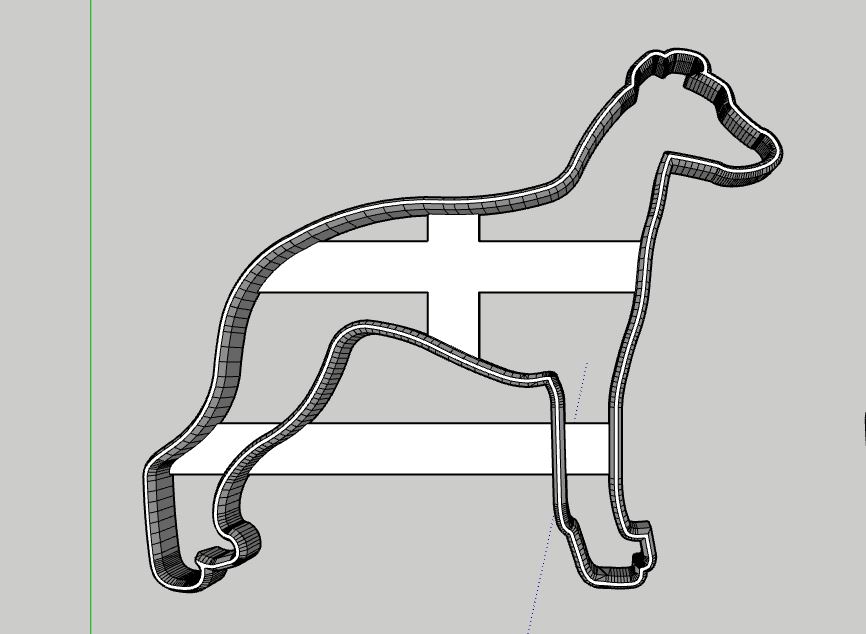 whippet christmas cookie cutter