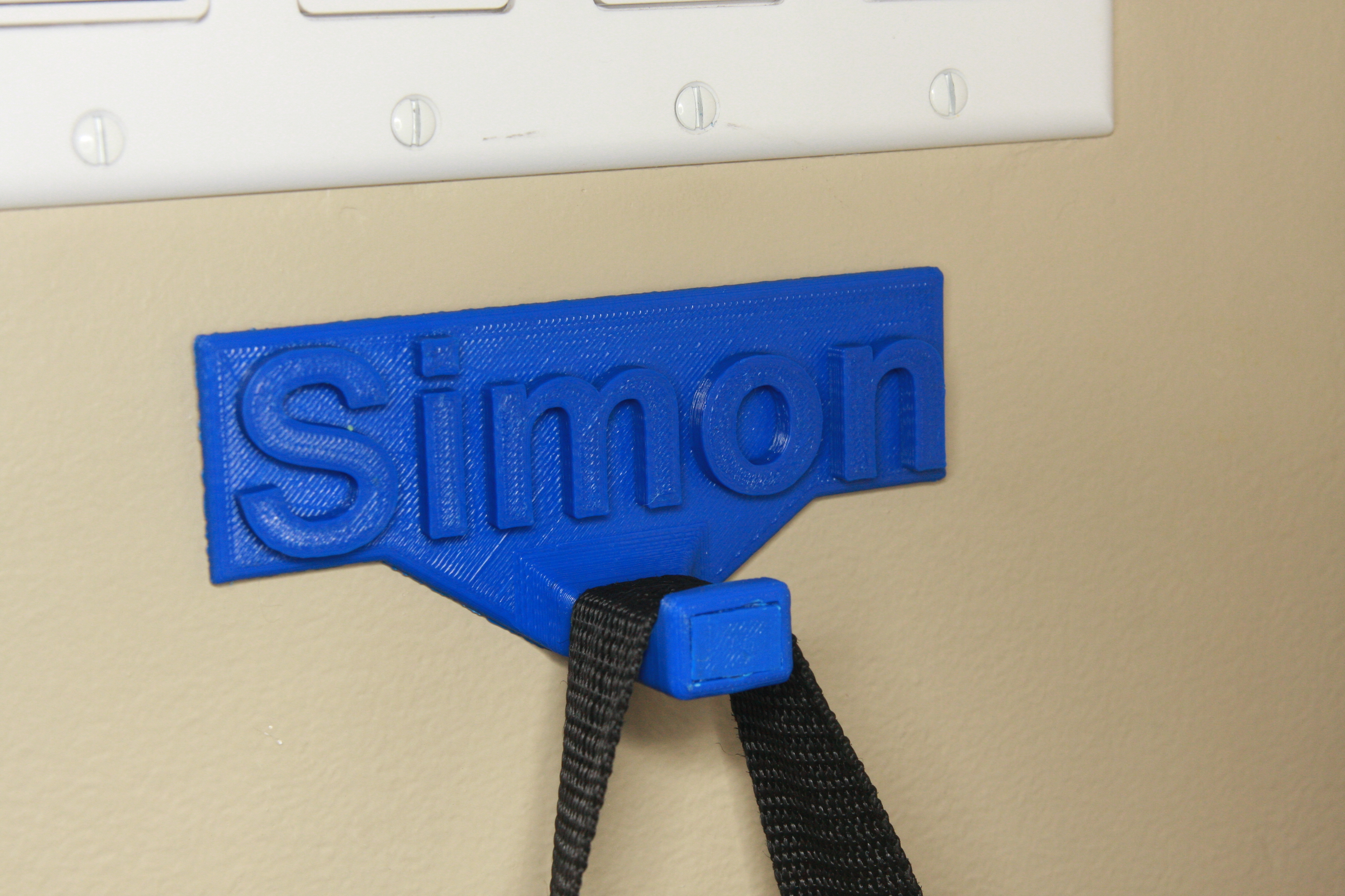 Name plate hook
