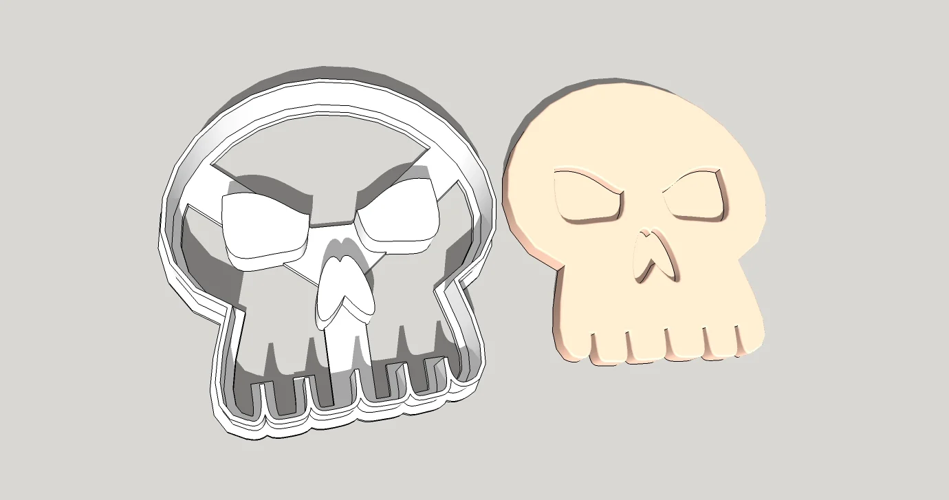 Skull cookie cutter