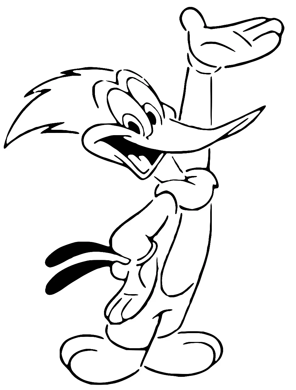 Woody Woodpecker stencil