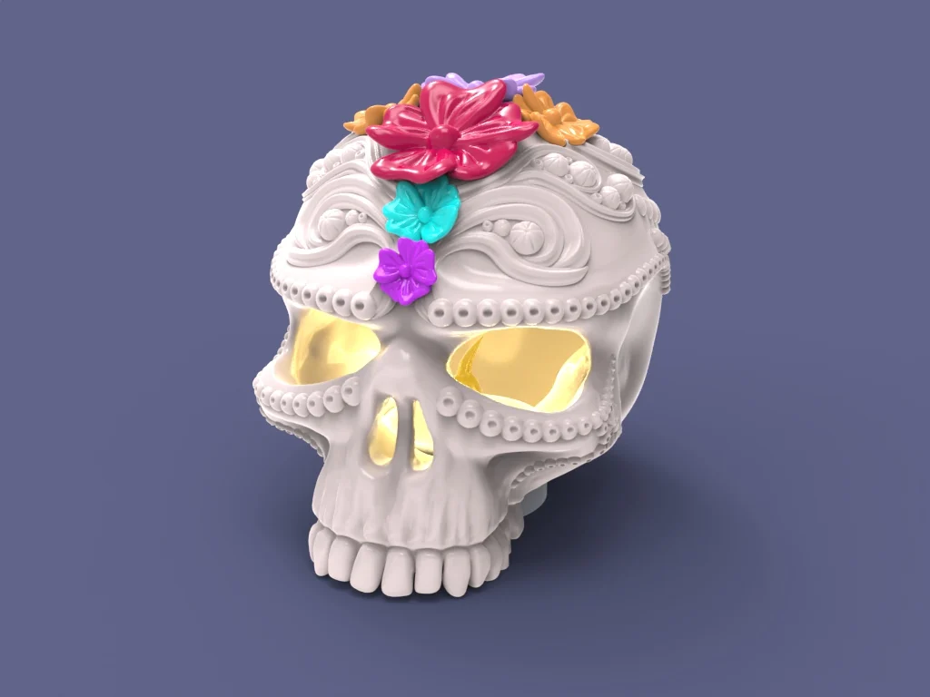 santa muerte tea light