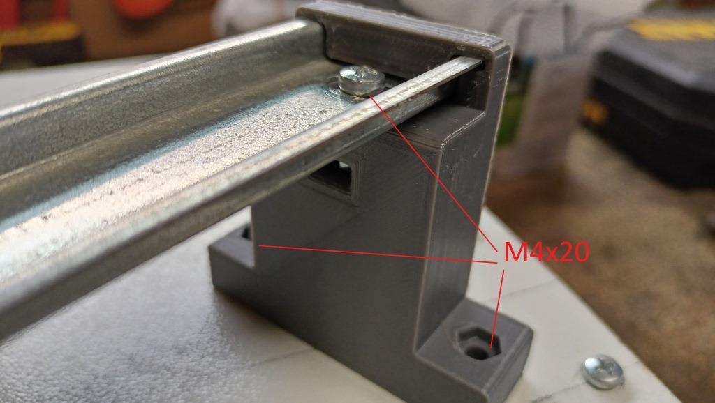 Electric DIN Rail Holder