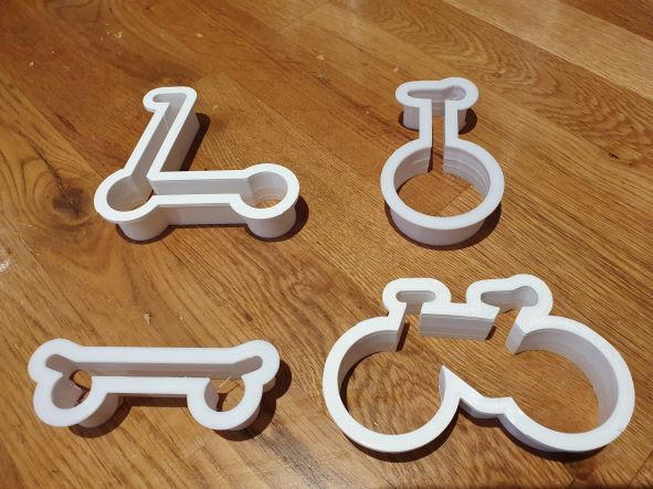 MicroSAFETY cookie cutters micromobility vehicles