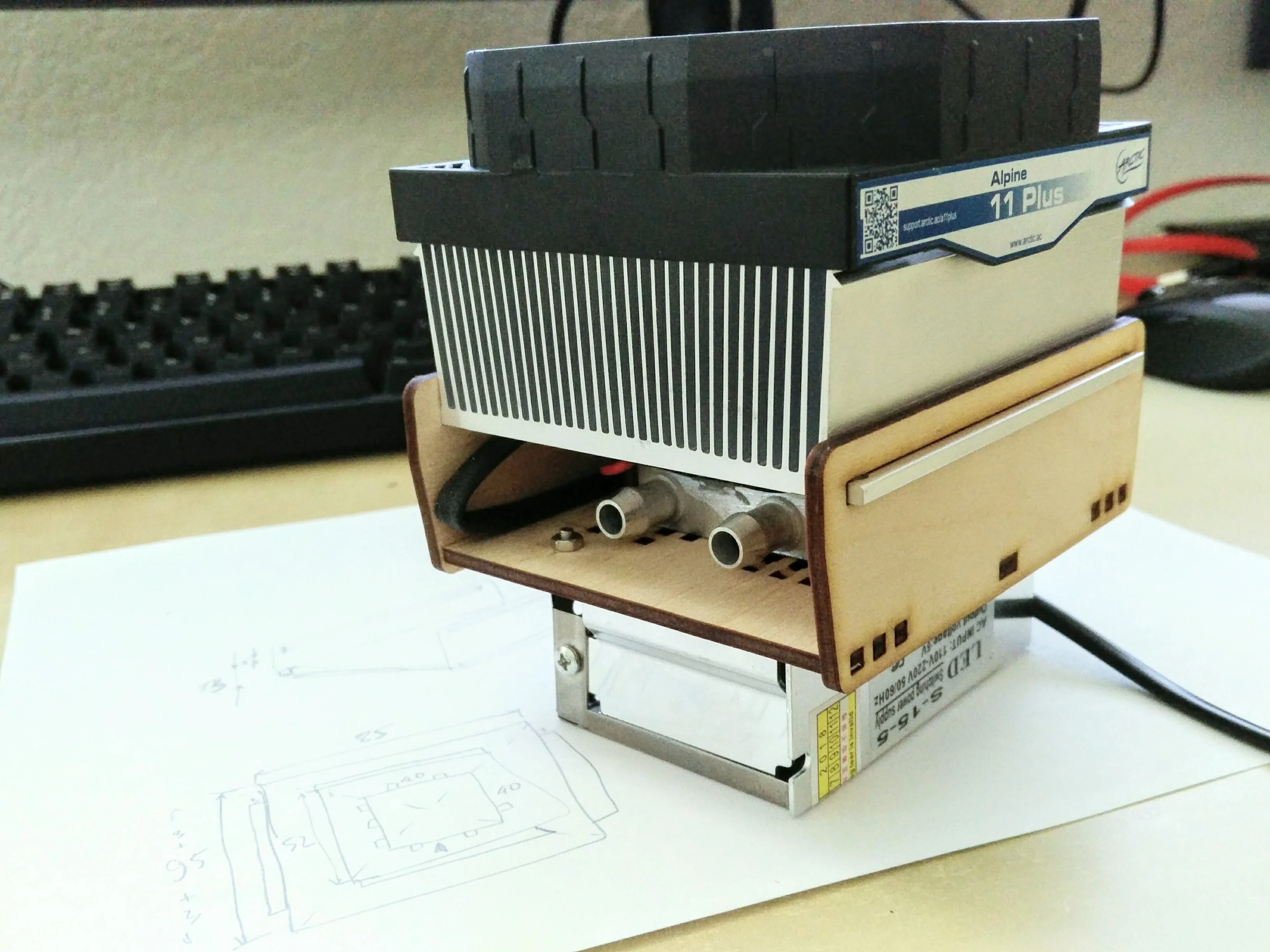 Peltier liquid radiator w/Alpine 11 Plus