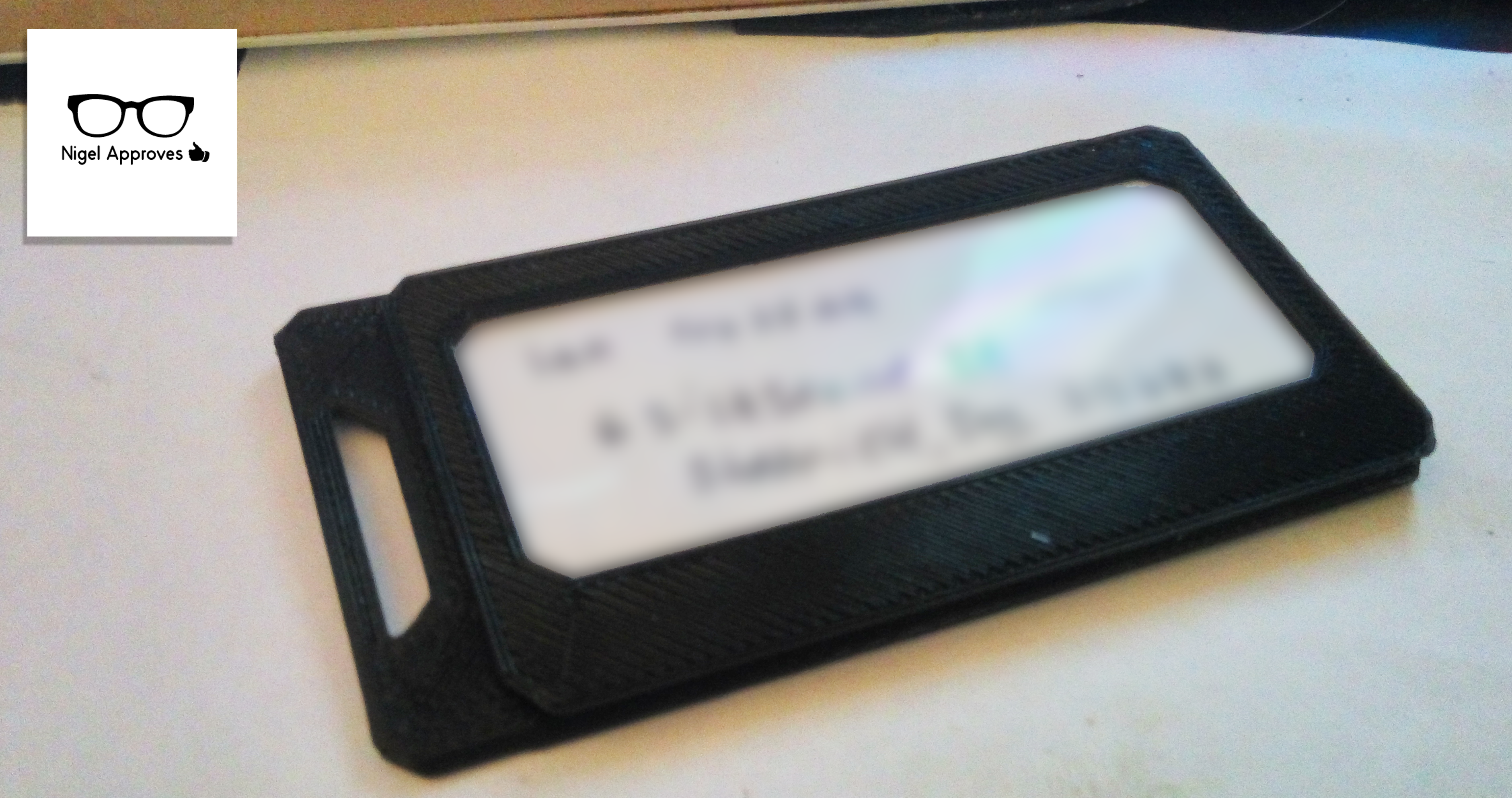 Snap together luggage tag
