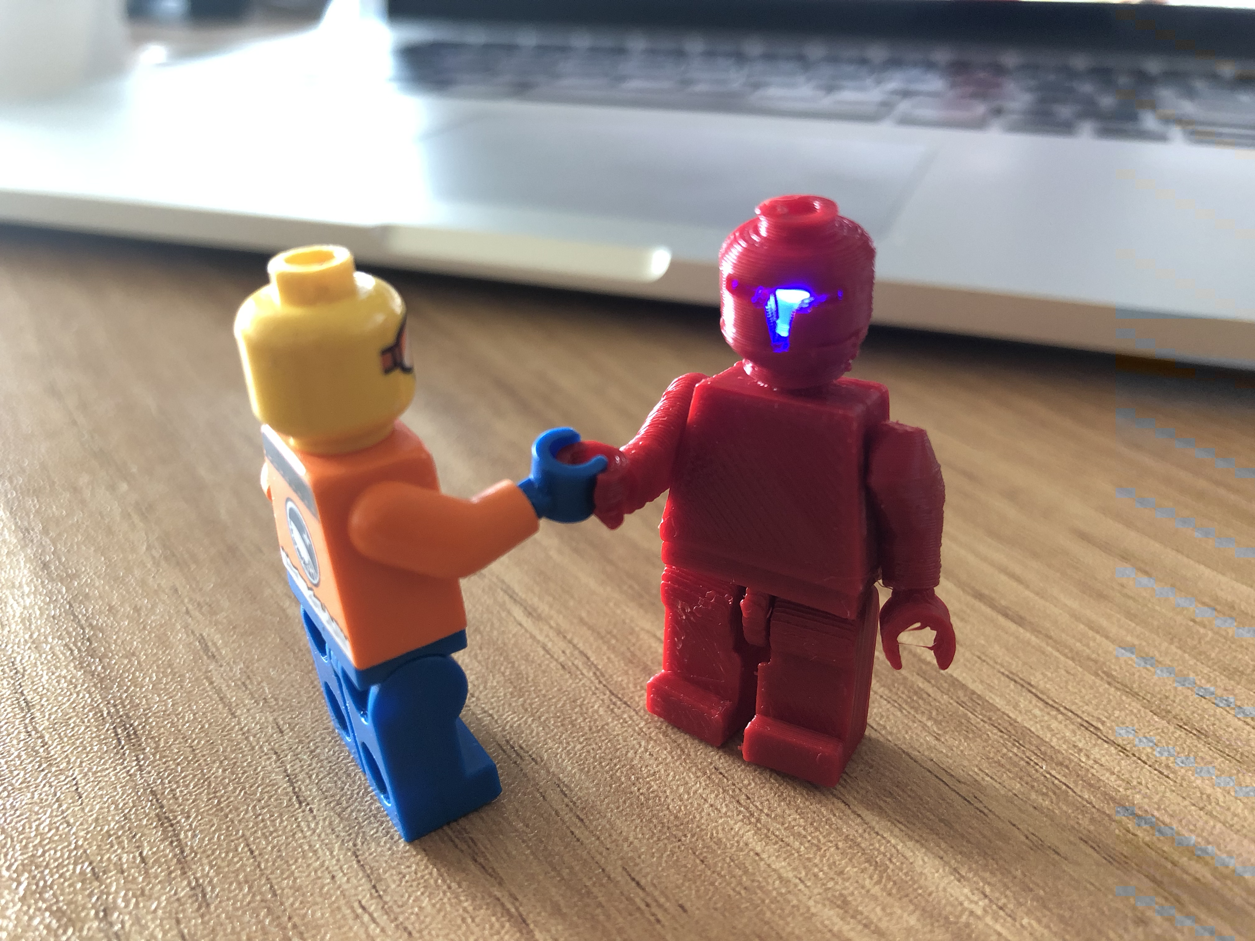 3dprinted lego + LED