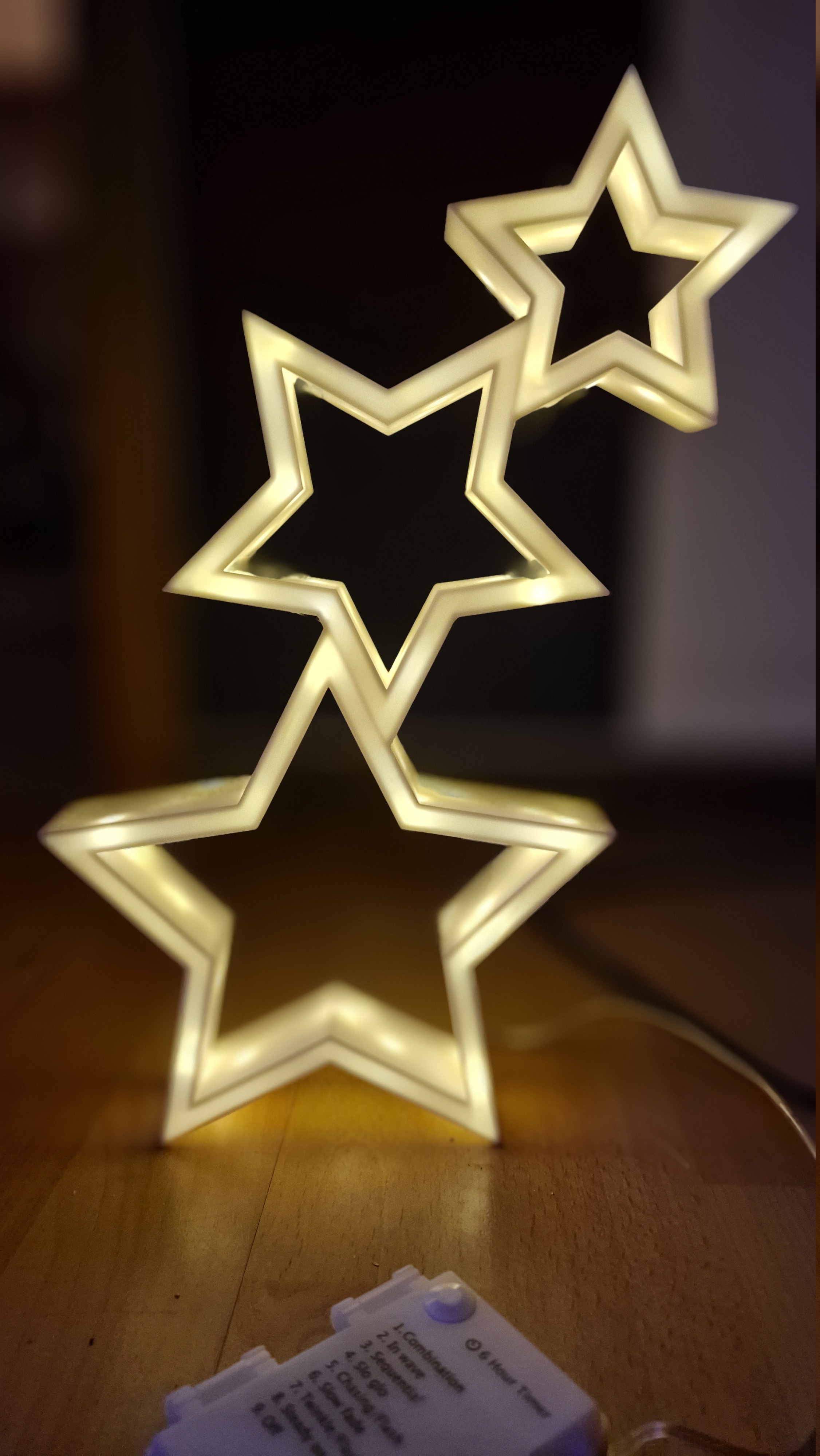 3 Christmas Stars LED / 3 Weihnachtssterne mit LED