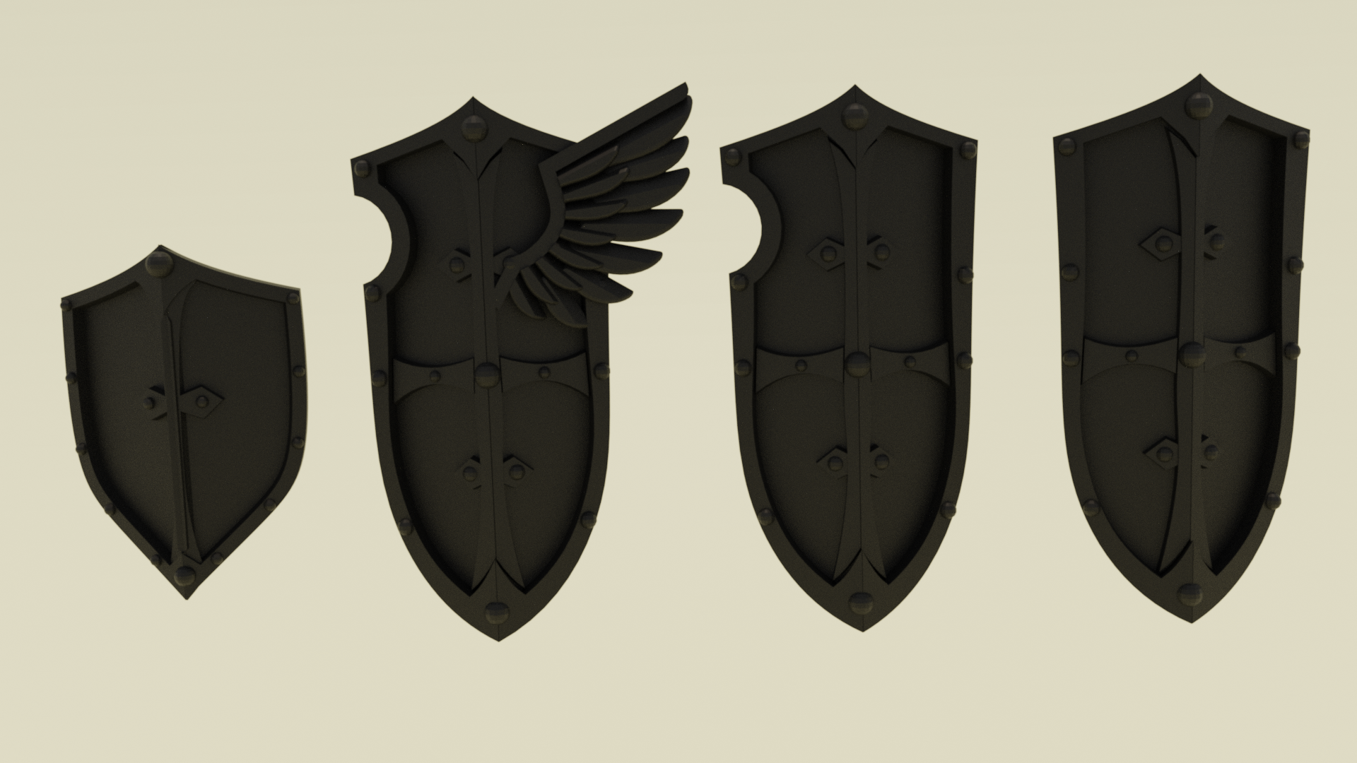 Gloomy Angels Shields Pack 1