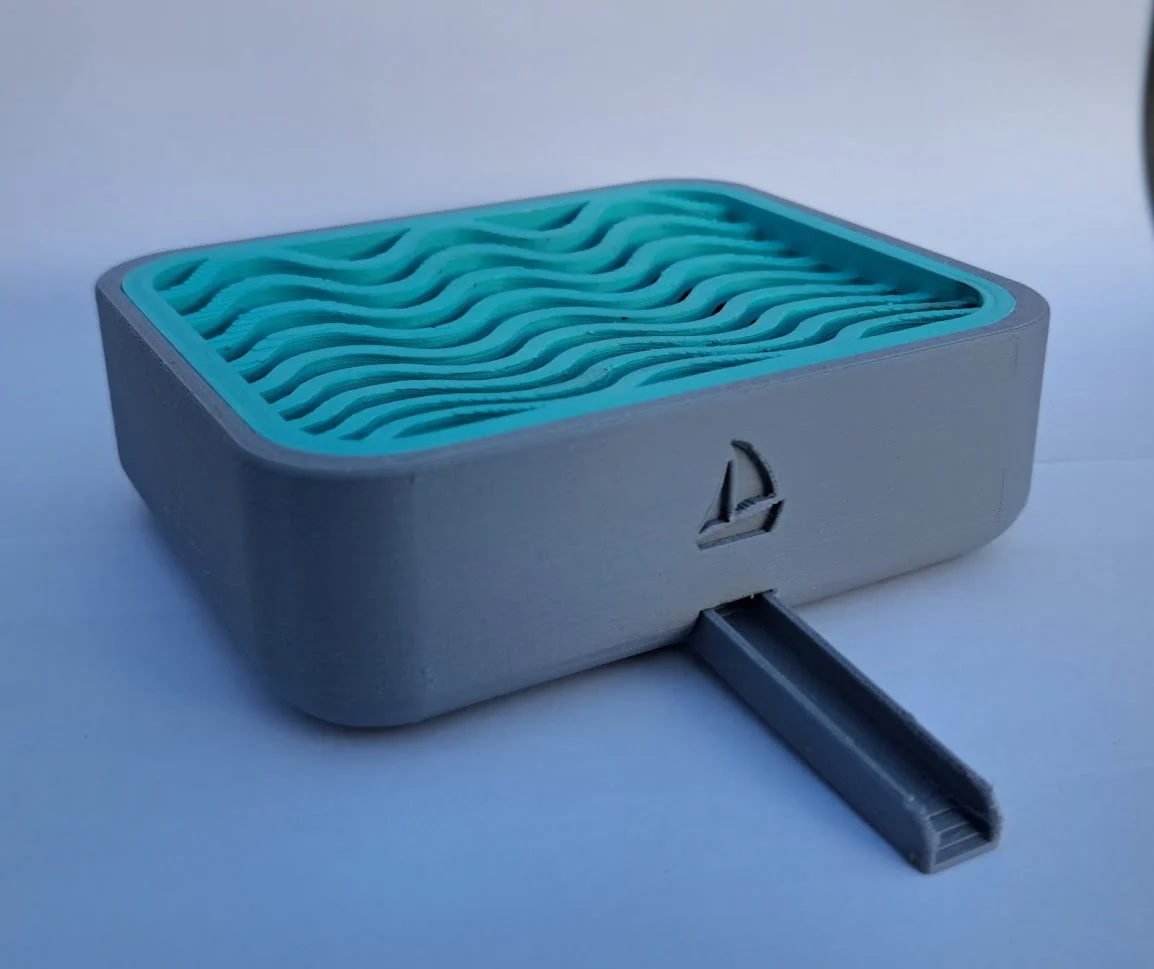 Soap dish with drain(boat version) /Seifenschale mit ablauf