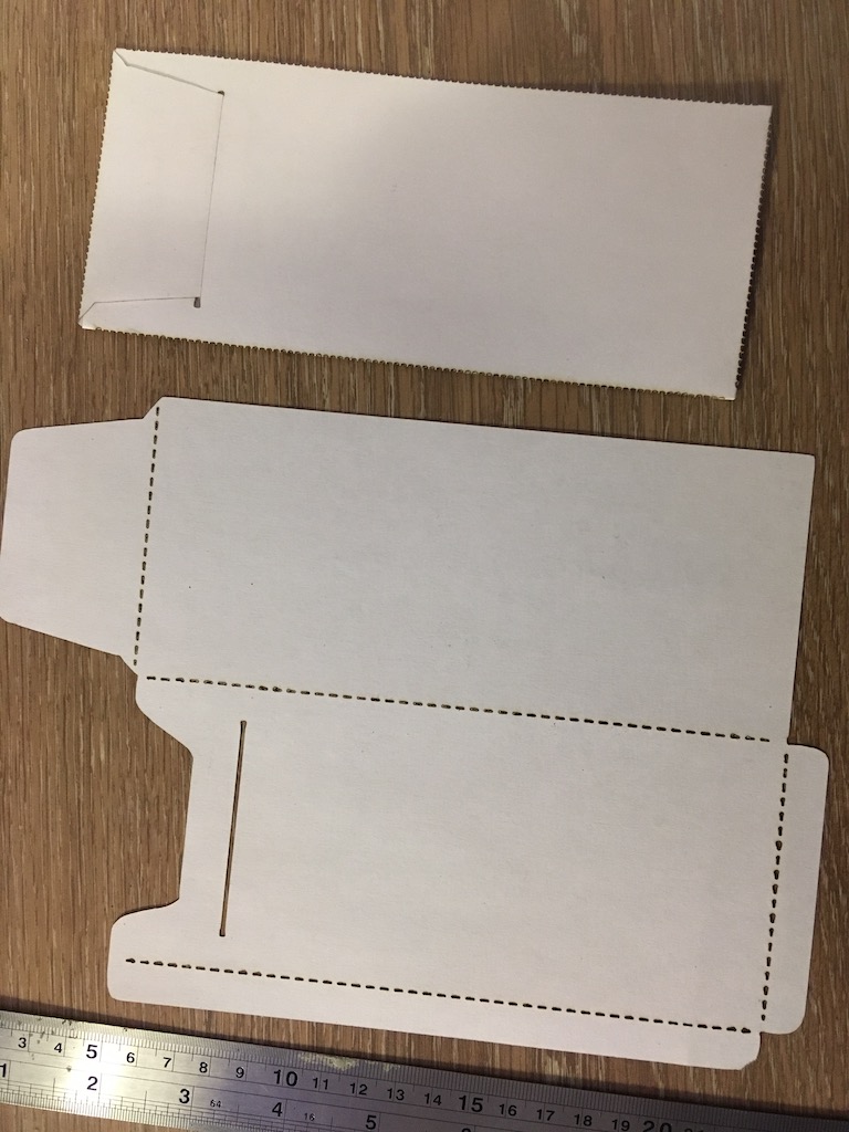 LaserCut vertical envelope