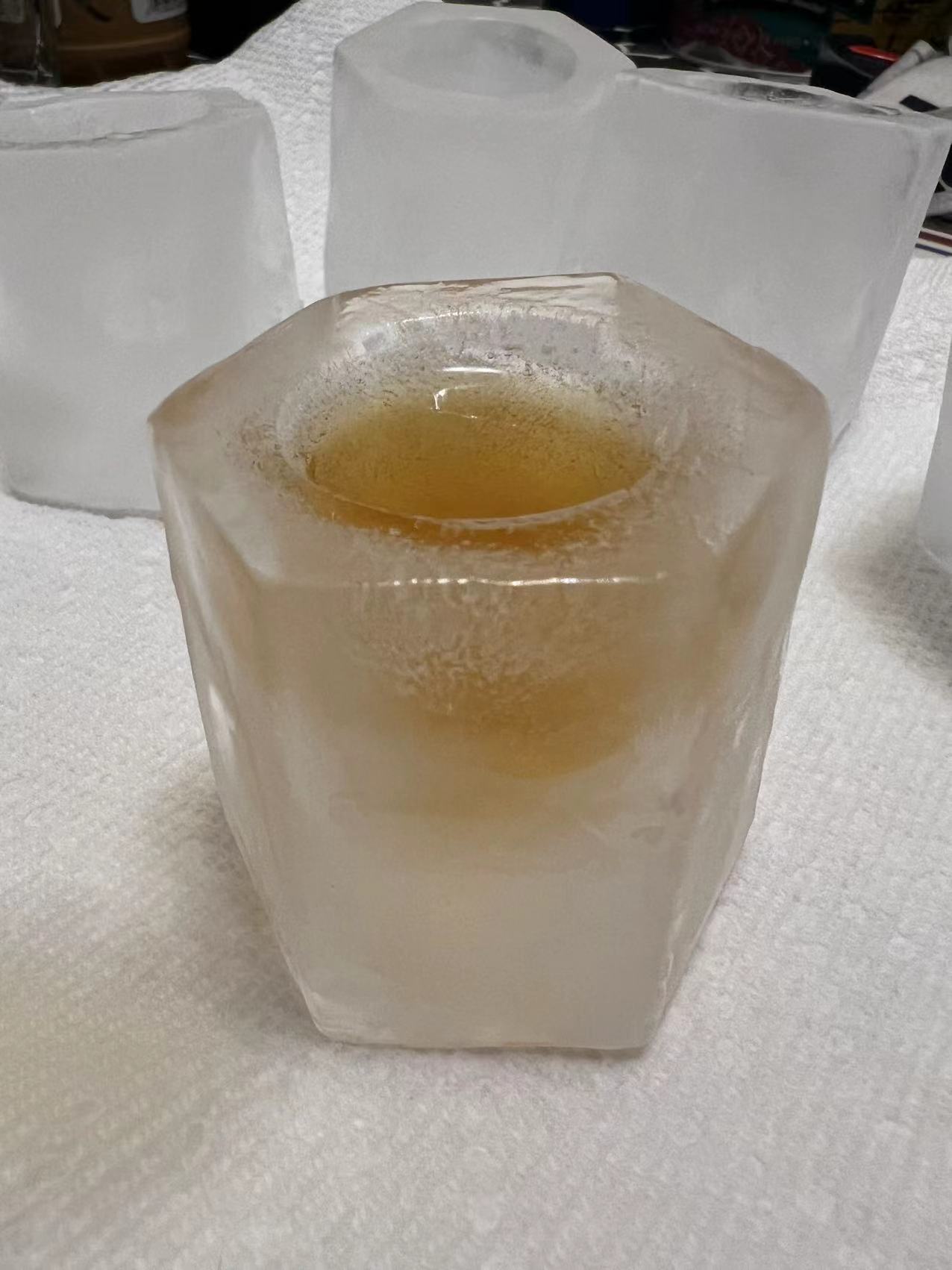 Functional Ice Shot Glass Mold (Half Shot) Hexagon