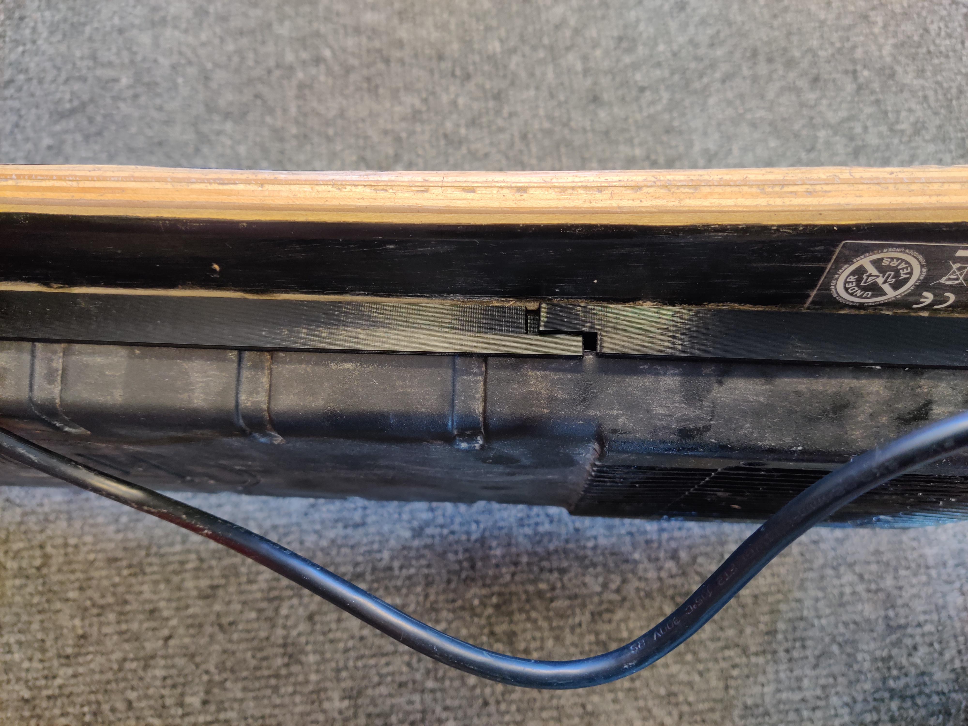Evolve Bamboo GT enclosure Spacer for 18650 batterypack upgrade