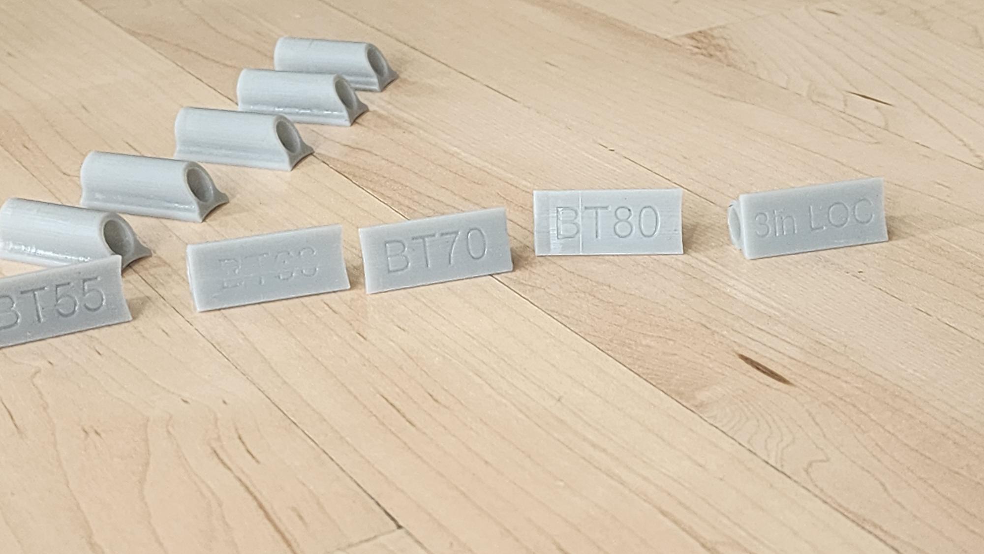 1/4" Launch Lugs for various size body tubes