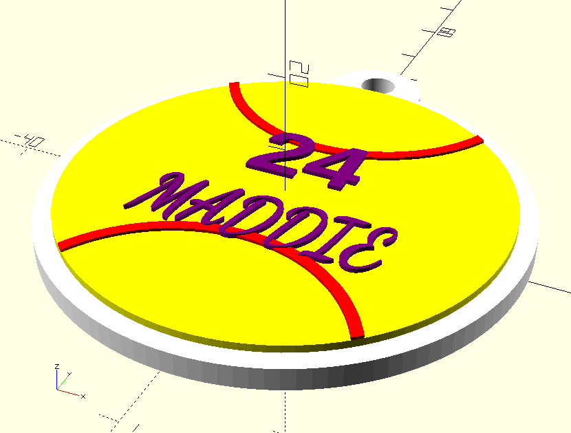Customizable SportsBall Keychains