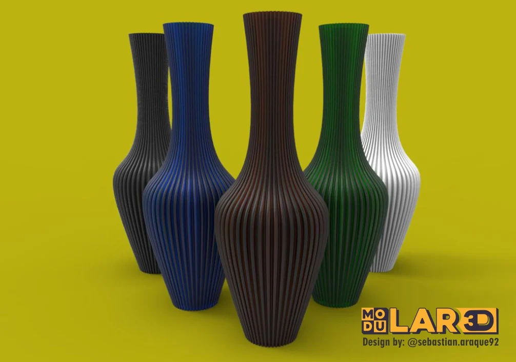 Florero Acanalado / Vase / flower