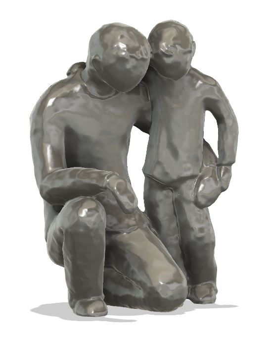 Willow Tree, Father or Dad And Son or Male Child, Sculpture / Figurine