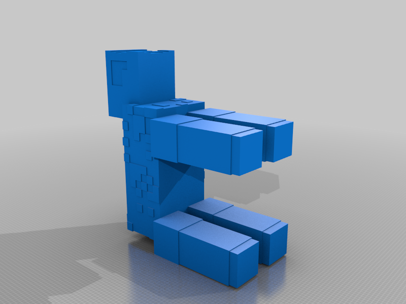 Minecraft Sheep with Removable Wool