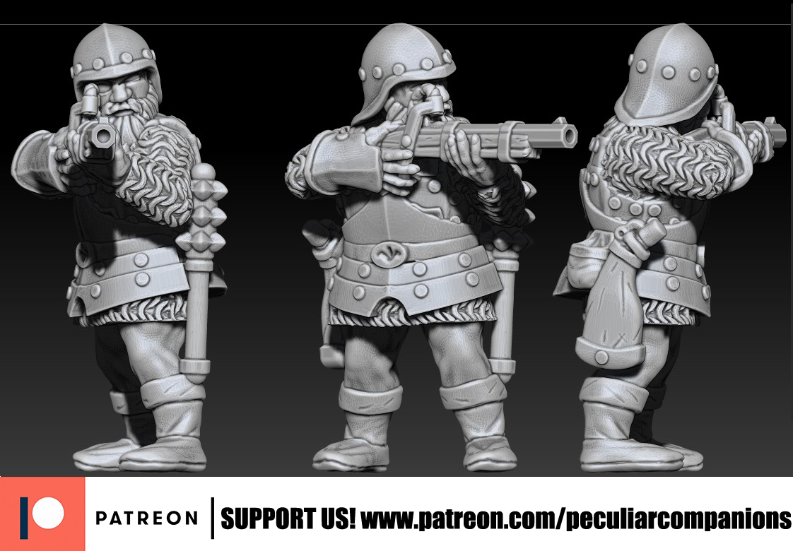 Dwarf Arquebusier - Gunner (fixed)