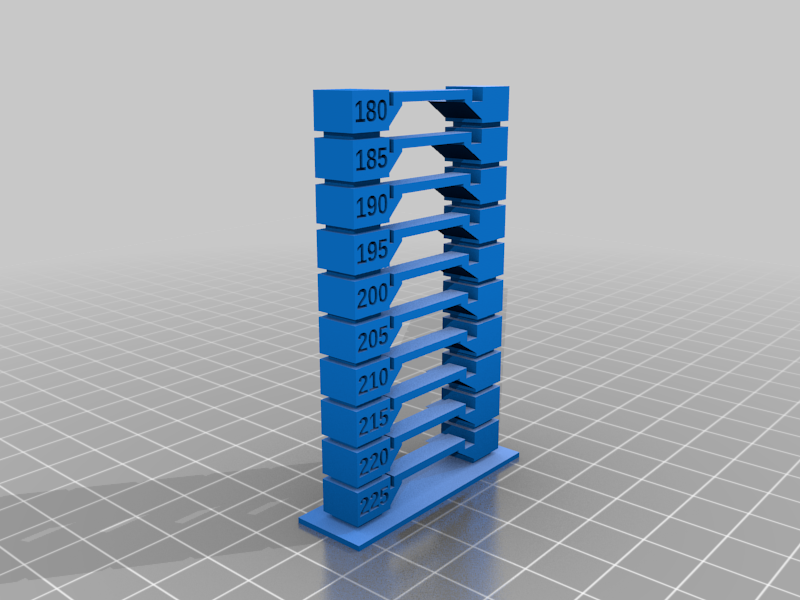 Slic3r/PrusaSlicer Customizable Temperature Tower