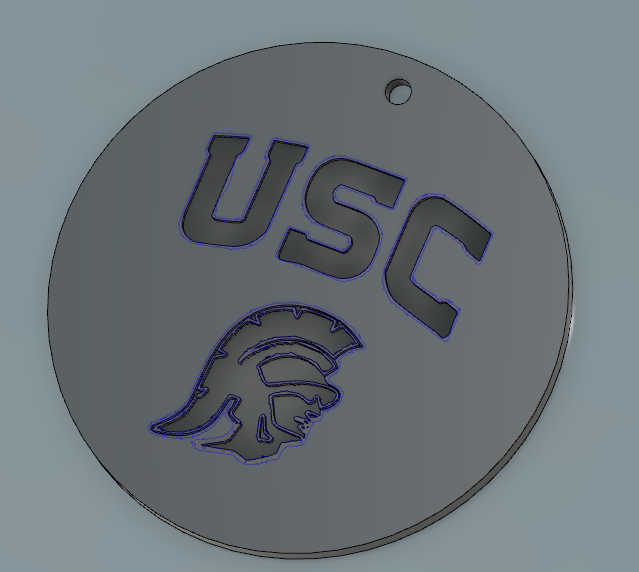 USC Trojan Keytag