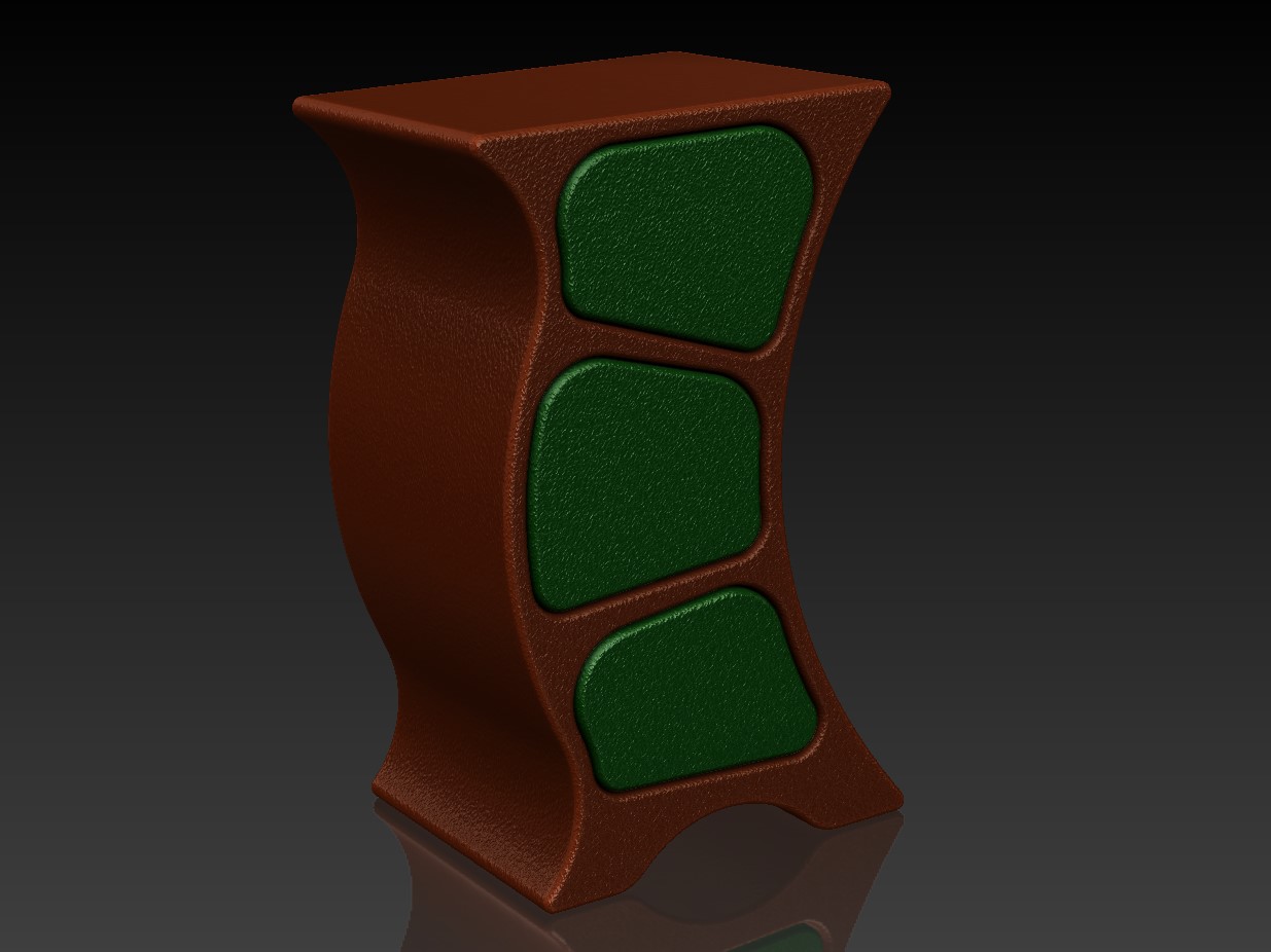 Mini Chest of Drawers - Wonkey/Wavy 100mm tall double-sided with a functional flat top