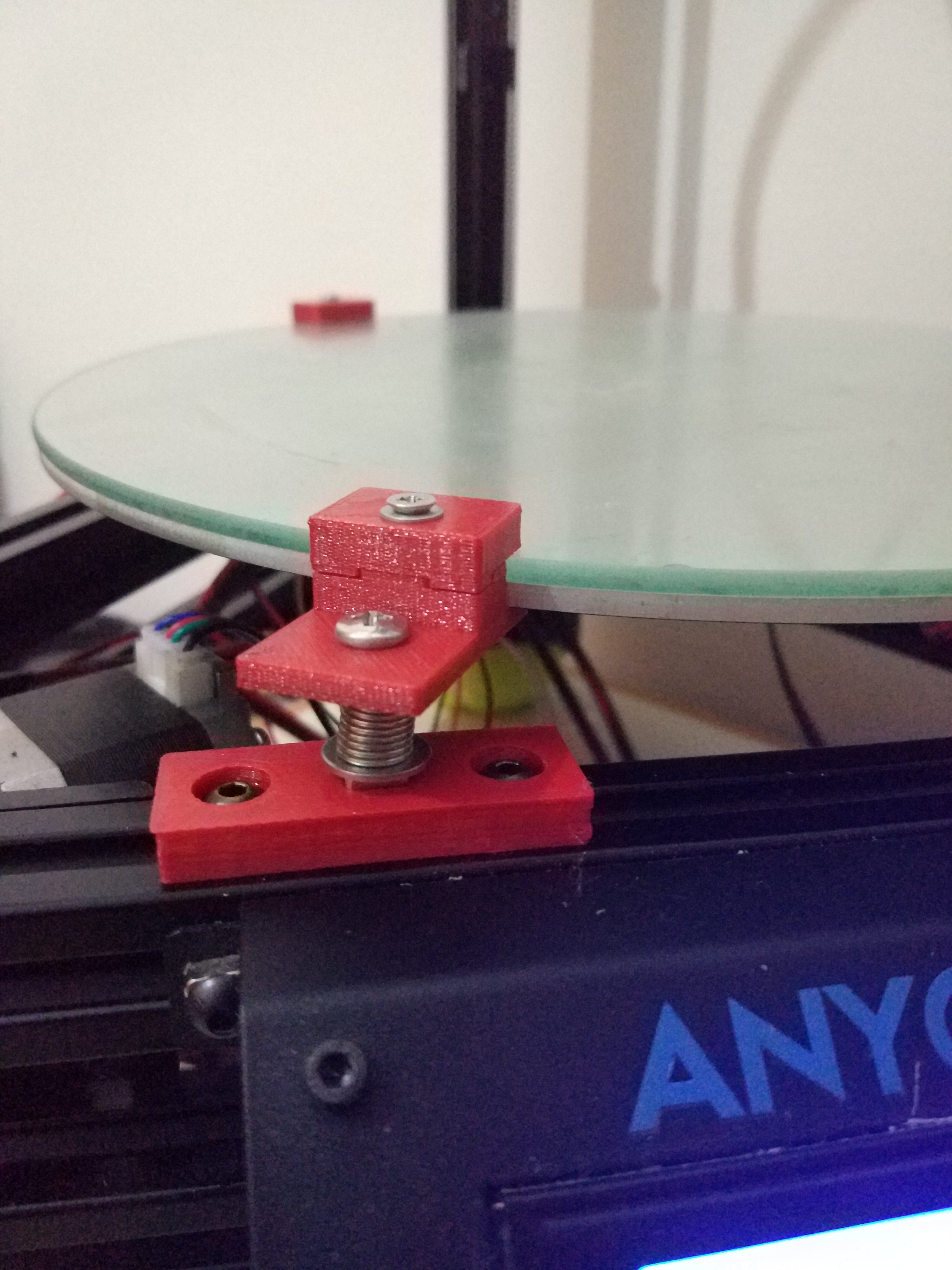 Spring Delta/kossel bed support for 2020 bar