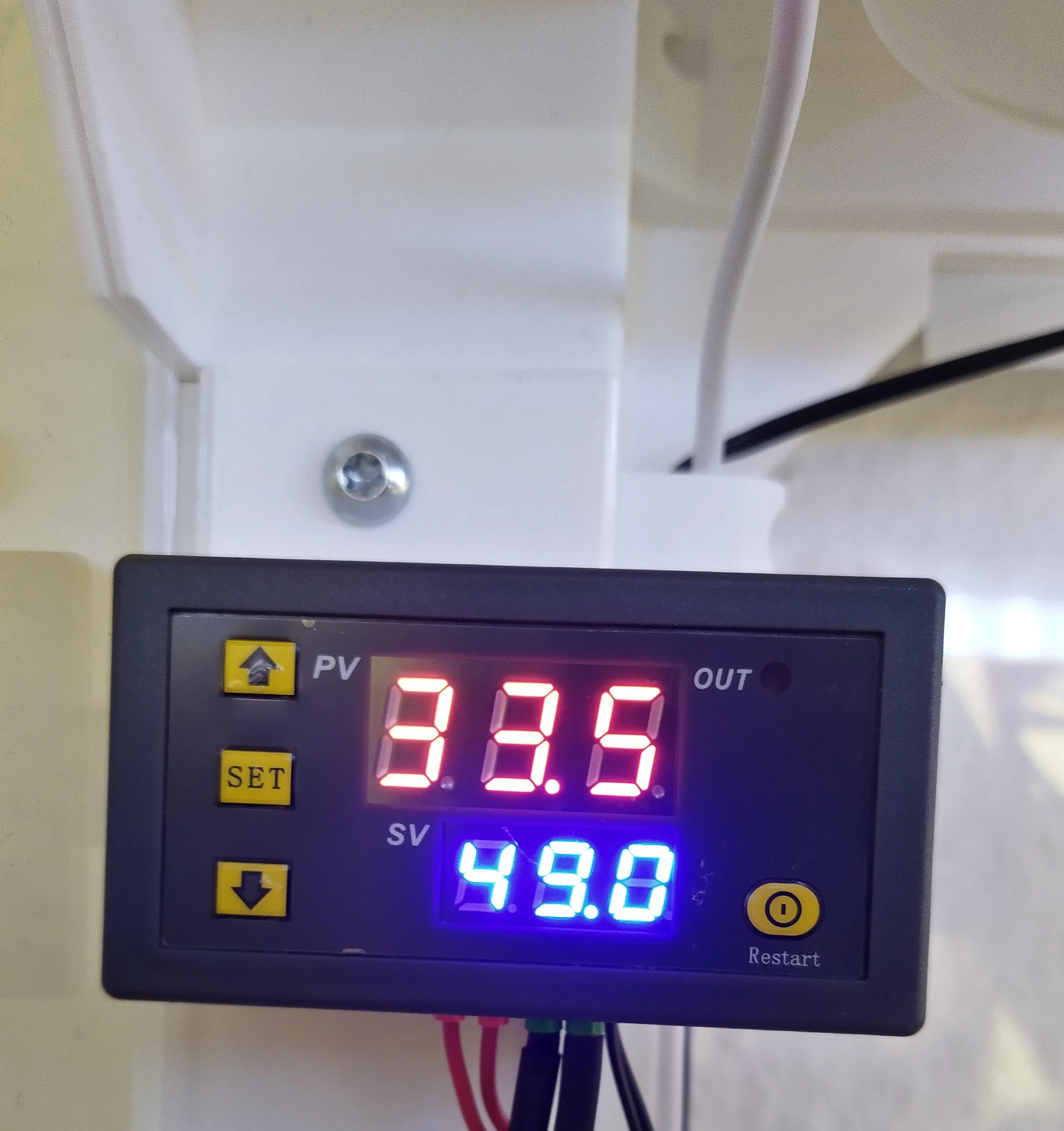 Simple W3230 Thermostat mount for Prusa Enclosure