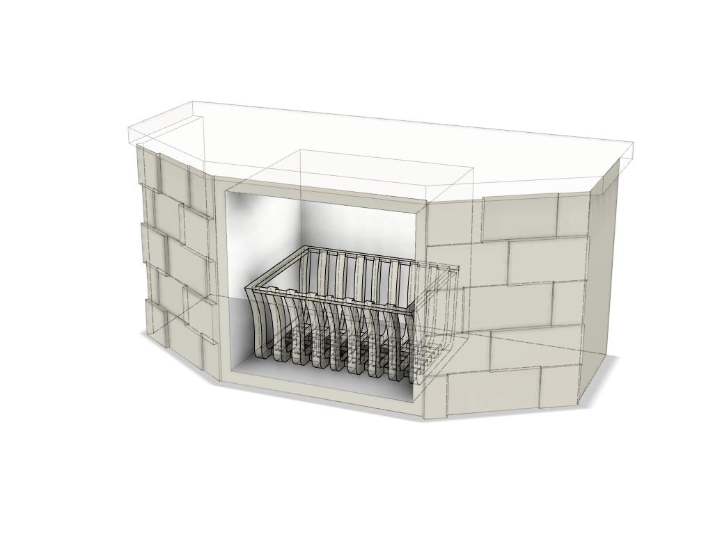 Dollhouse fireplace