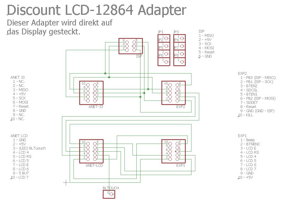 ANET 1.0 Discount LCD-12864 Adapter