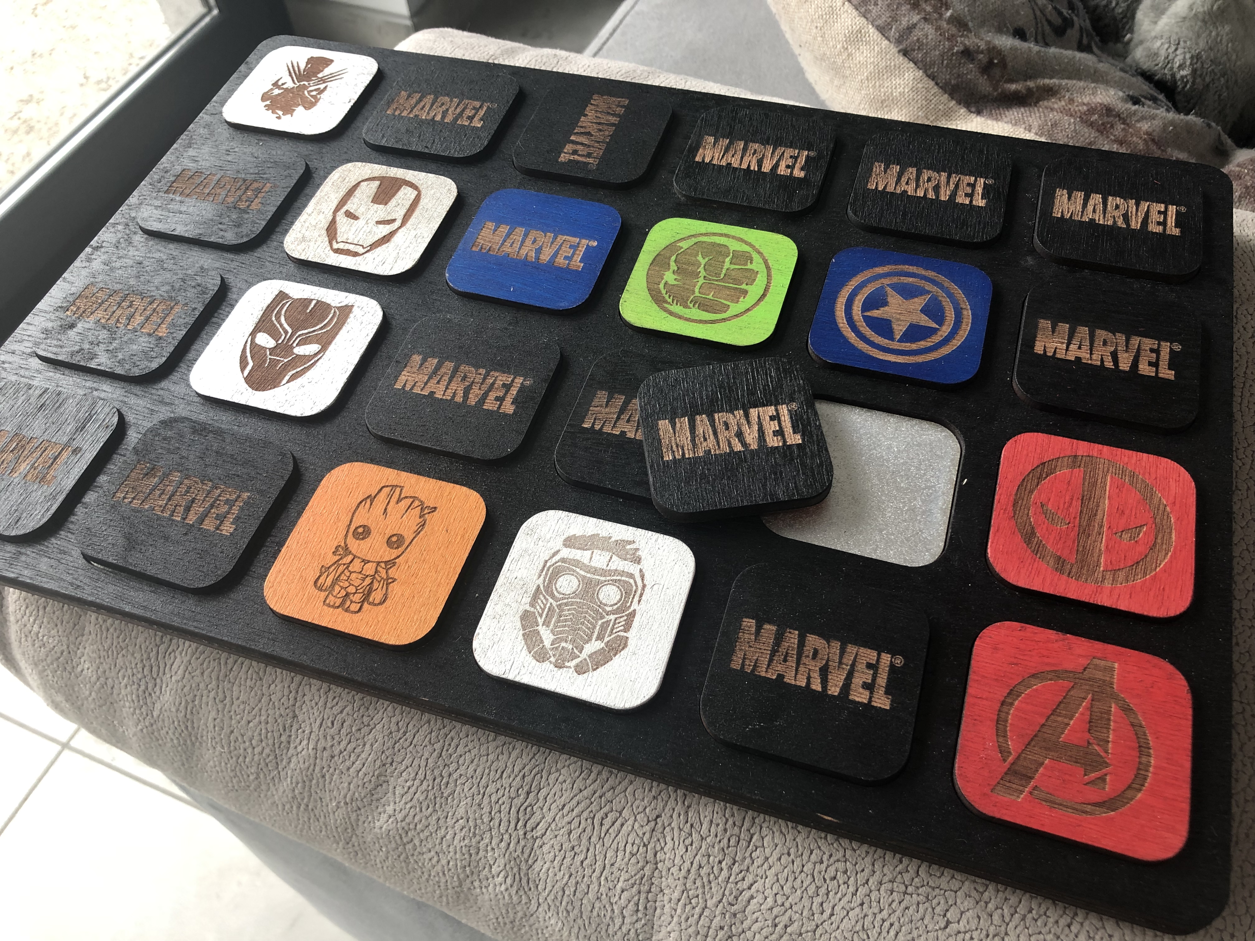 Lasercut Memory Game Marvel