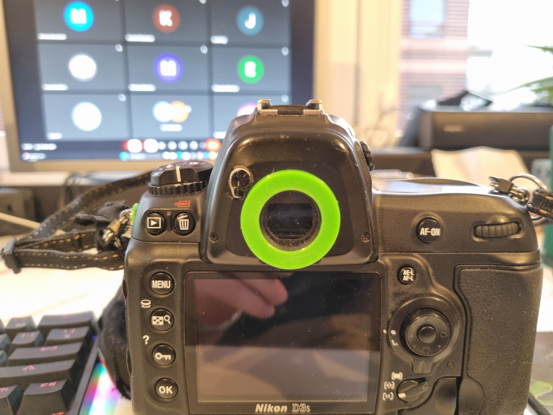 nikon D3s Main viewfinder rubber PTG