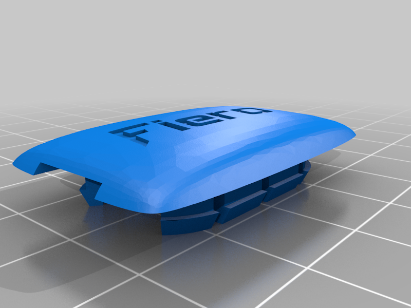 Pontiac Fiero tail light screw cap cover - Fiero Text