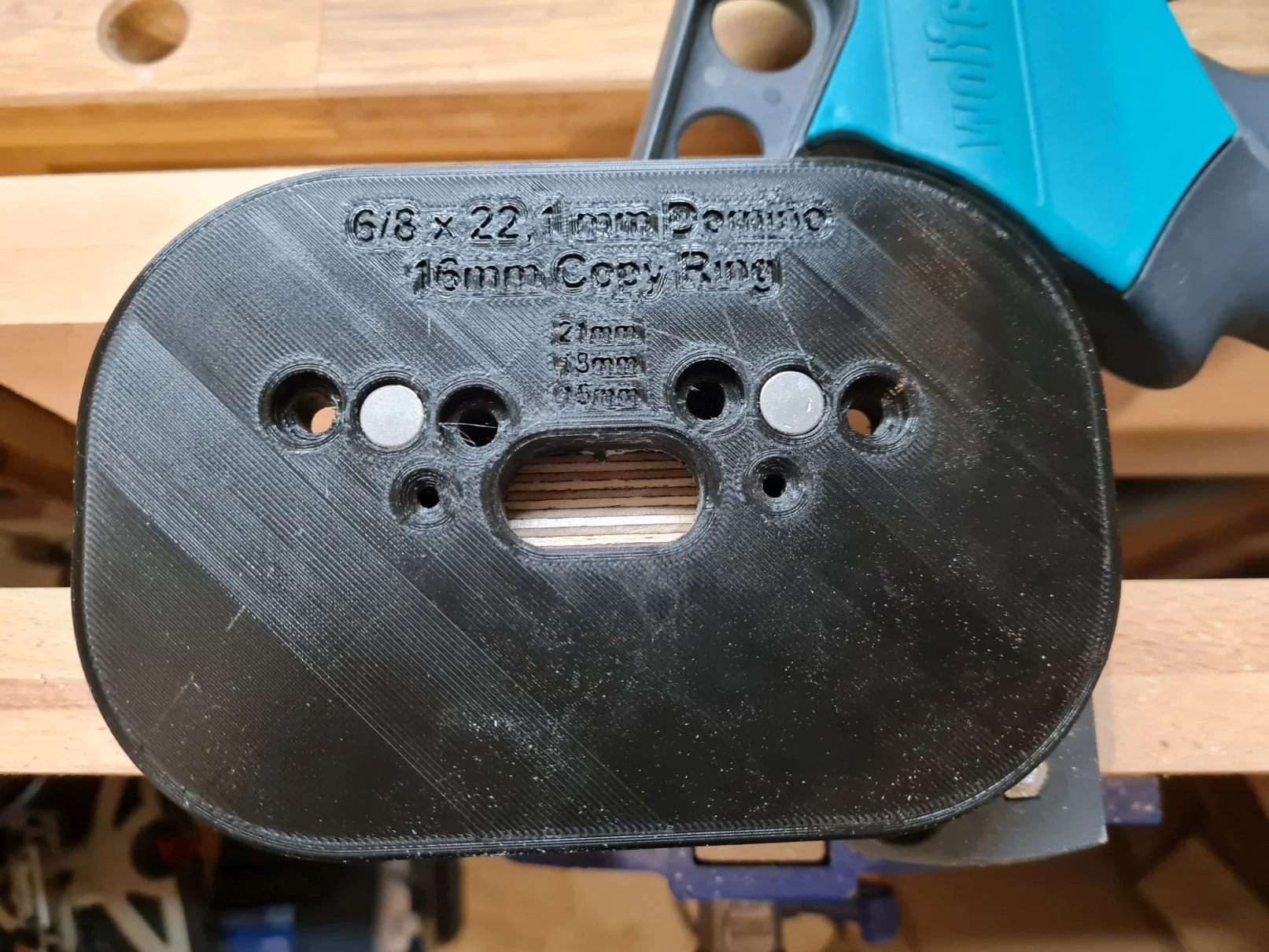 Variable Festool Domino Dowel Jig for Hand Routers