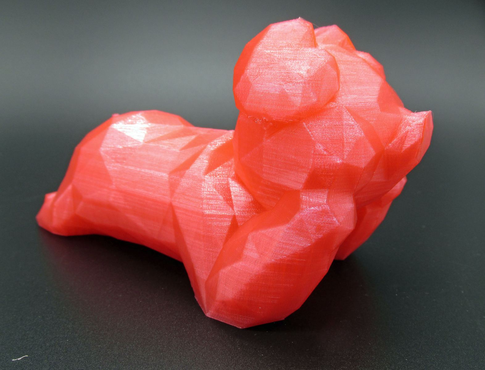 low poly cute pig