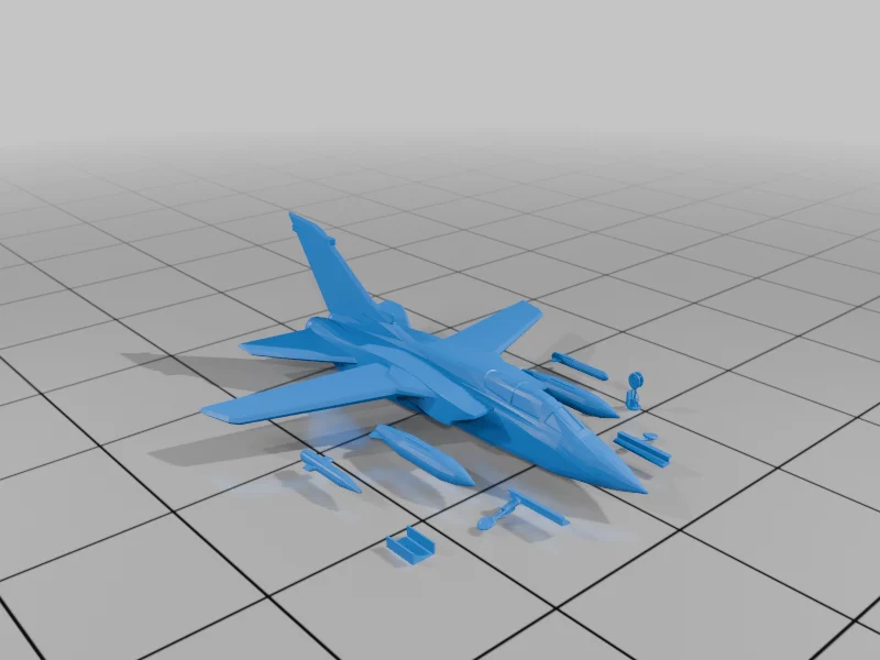 Nazi/Germany Fighter Jet Pack: Eurofighter, Me-262, Panavia Tornado + Weapon Set