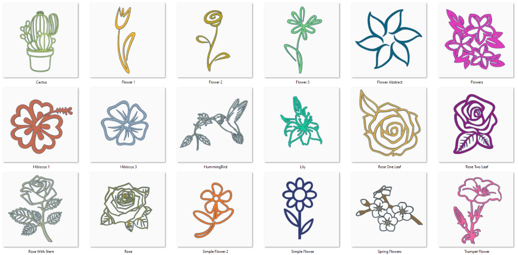 Flower 2D Wall Art
