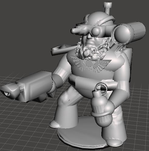 am storm psyon  with fancy-pants laserblaster, voice-blaster, and frak bomb