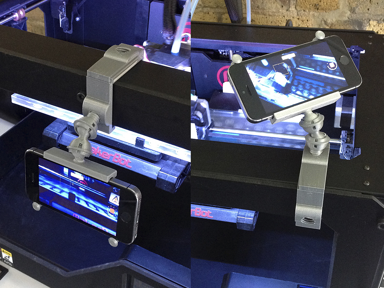 MB Rep 2 & UM 2 iPhone (time-lapse) mount