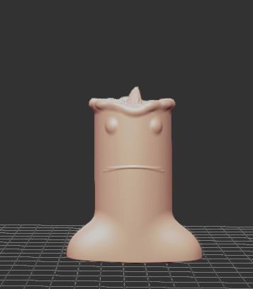 Burned sad candle