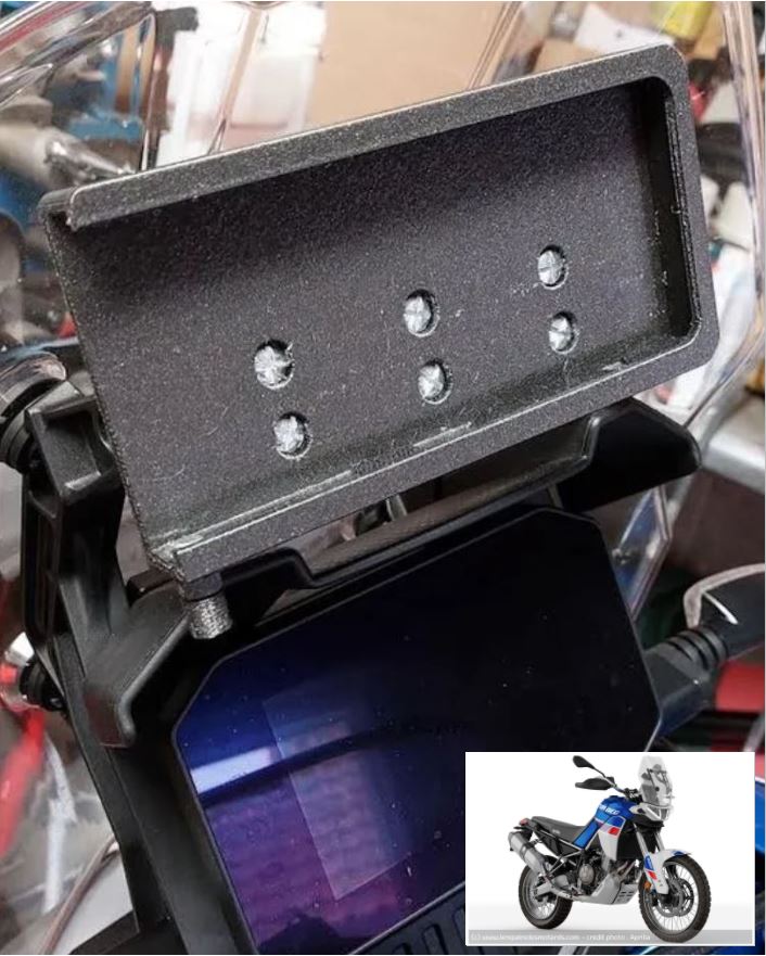 Phone holder (Samsung A52) for Aprilia Tuareg 660