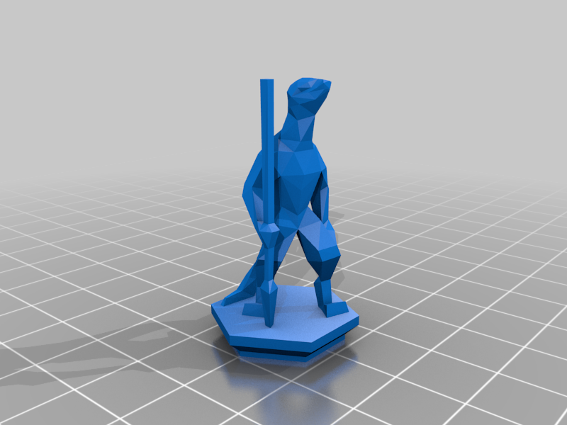 Lowpoly Lizardfolk Hunter