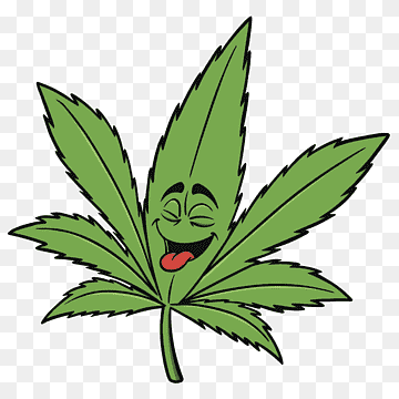 Happy Weed line art