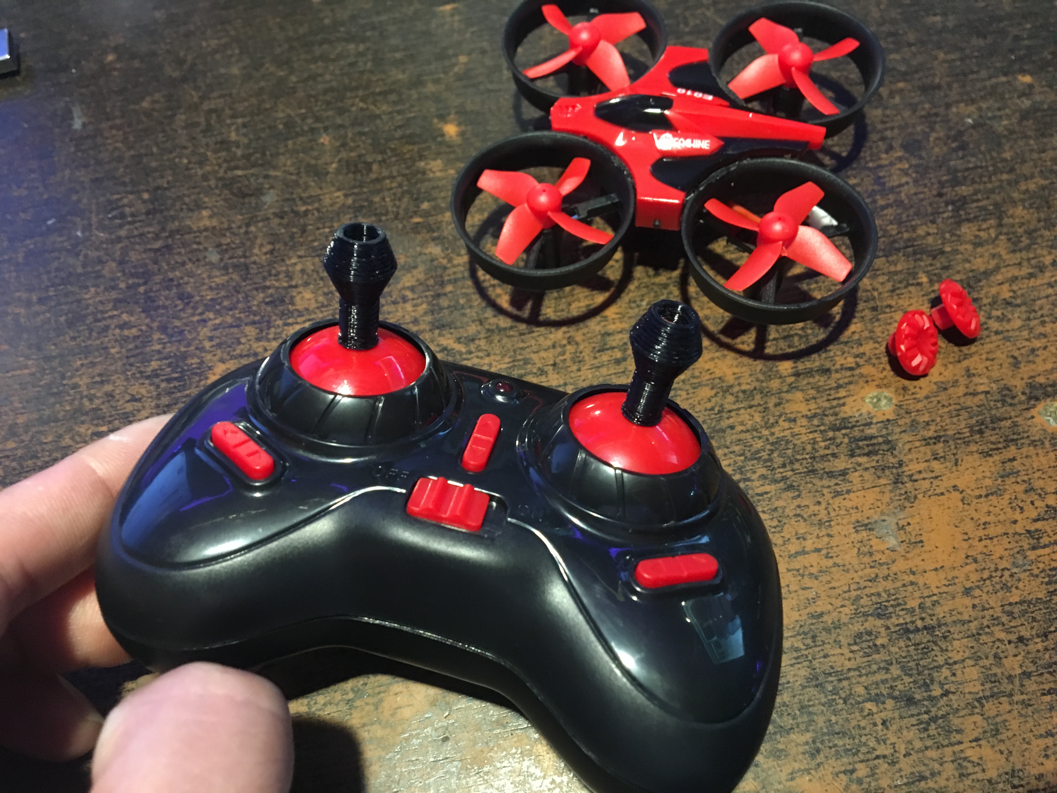 Joystick Extension For Eachine E010 and Other Generic Quadcopter Controllers